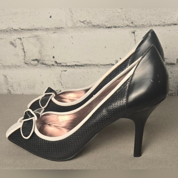 Shoes - Style & Co. "Freckles" Black Peep Toe Heels